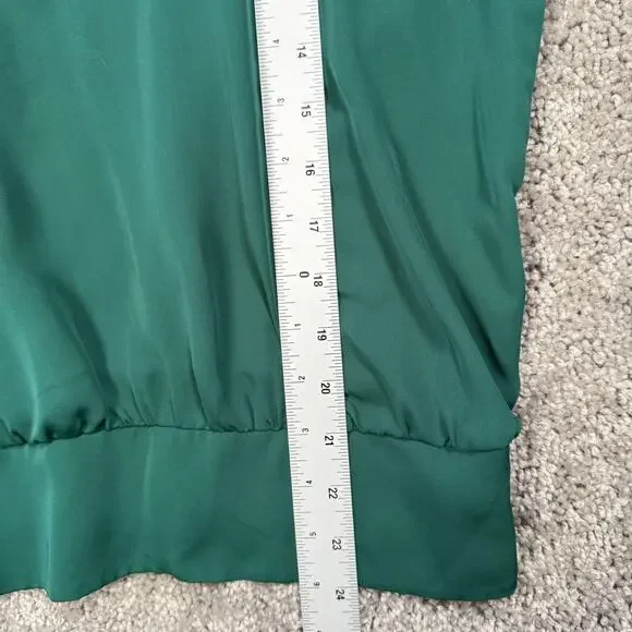 Bebe Green Lace Mesh Open Shoulder Top M Fairy Grunge Romantic Gothic Cottage - Picture 6 of 8